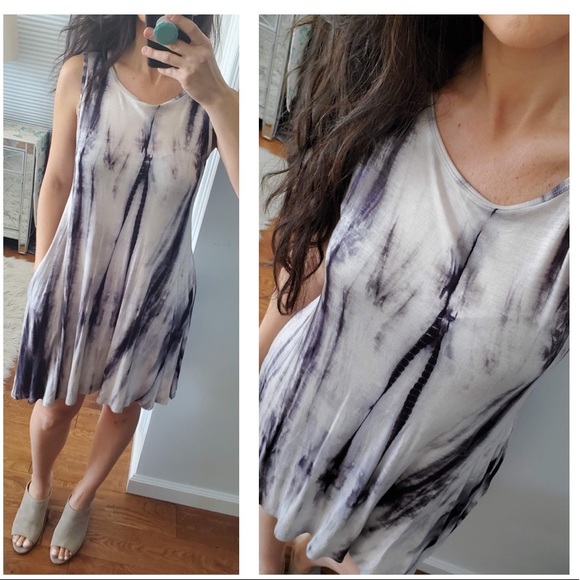 🔥SALE	🔥 Black & grey tie dye dress - Picture 3 of 10